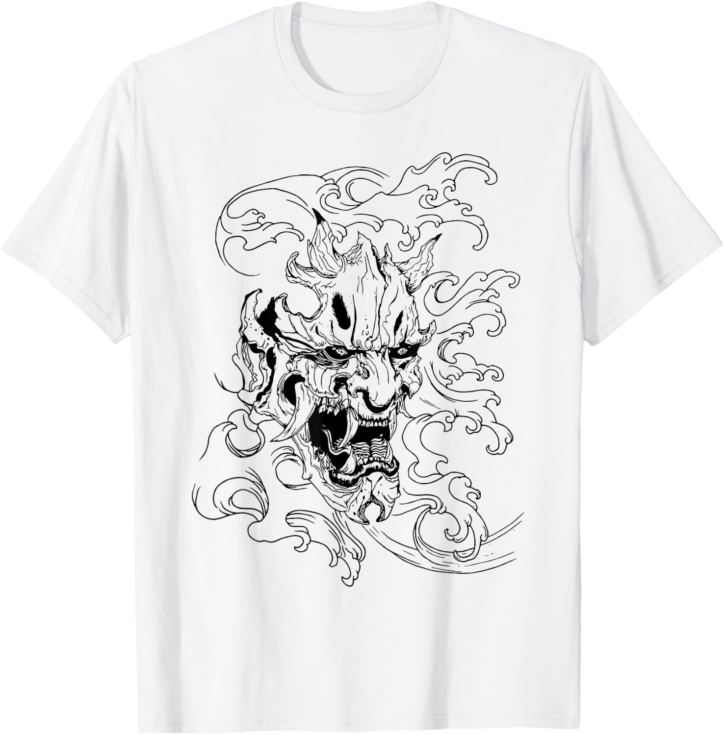 Japanese Oni T-Shirt - T-Shirt | White