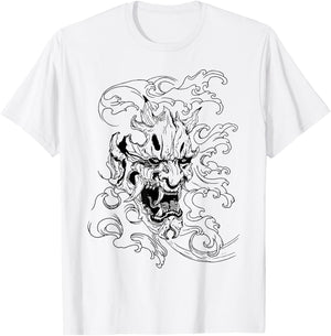 Japanese Oni T-Shirt - T-Shirt | White