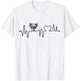 Chinese Crested Dog Heartbeat - Men Women Kids Crested Lover T-Shirt - T-Shirt | White