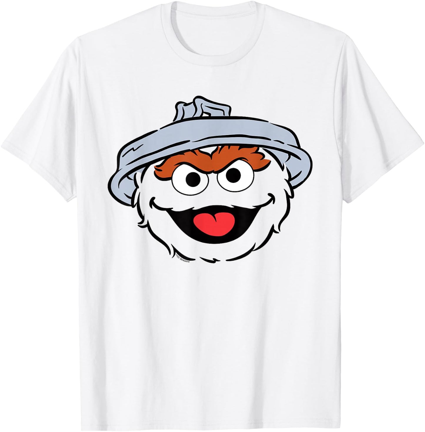 Sesame Street Oscar The Grouch Full Face Halloween Costume T-Shirt - T-Shirt | White