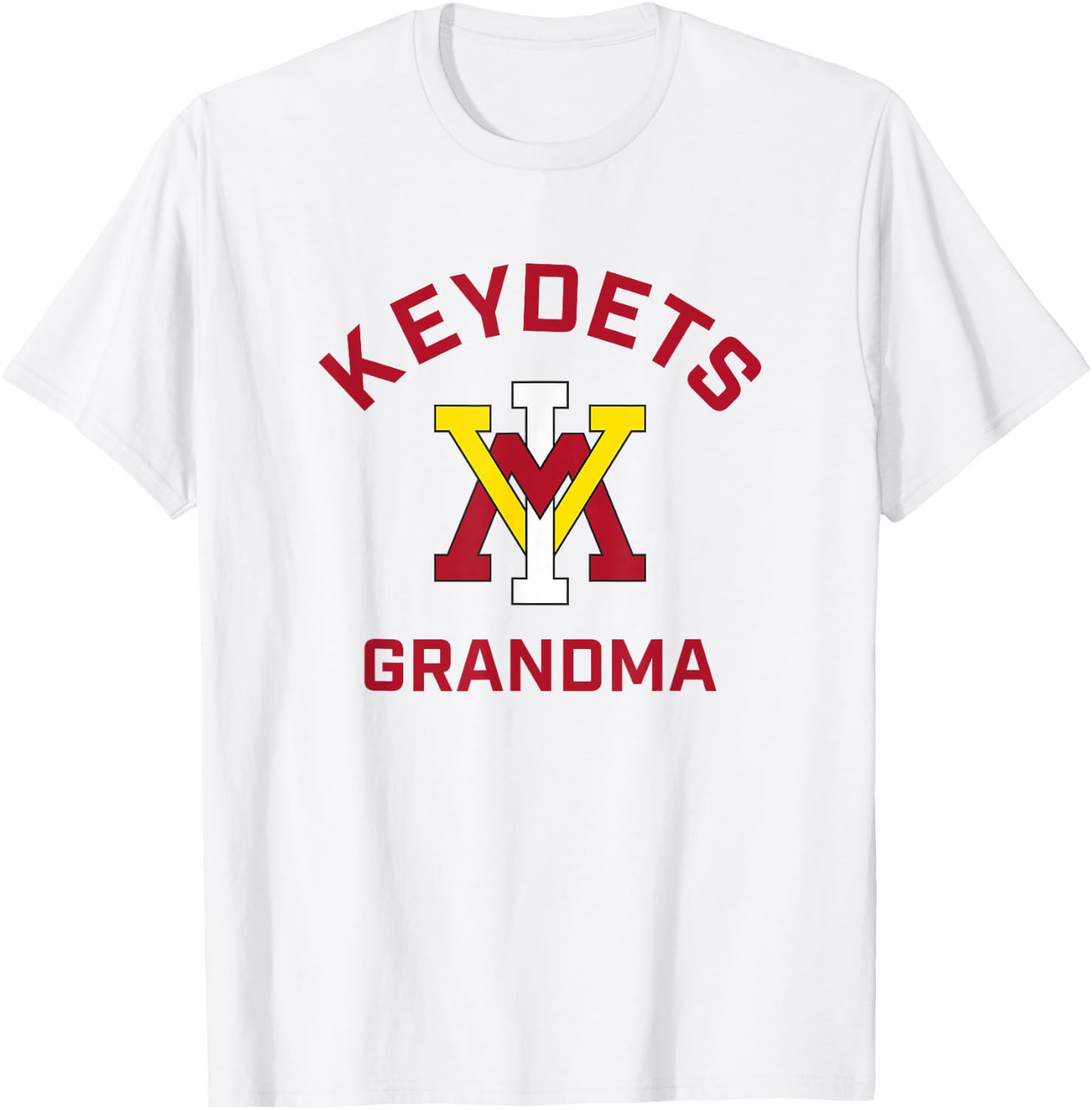 Campus Lab VMI Keydets Arched Grandma - Men's Grey Classic Fit Short Sleeve Cotton 100% - Small T-Shirt - T-Shirt | White