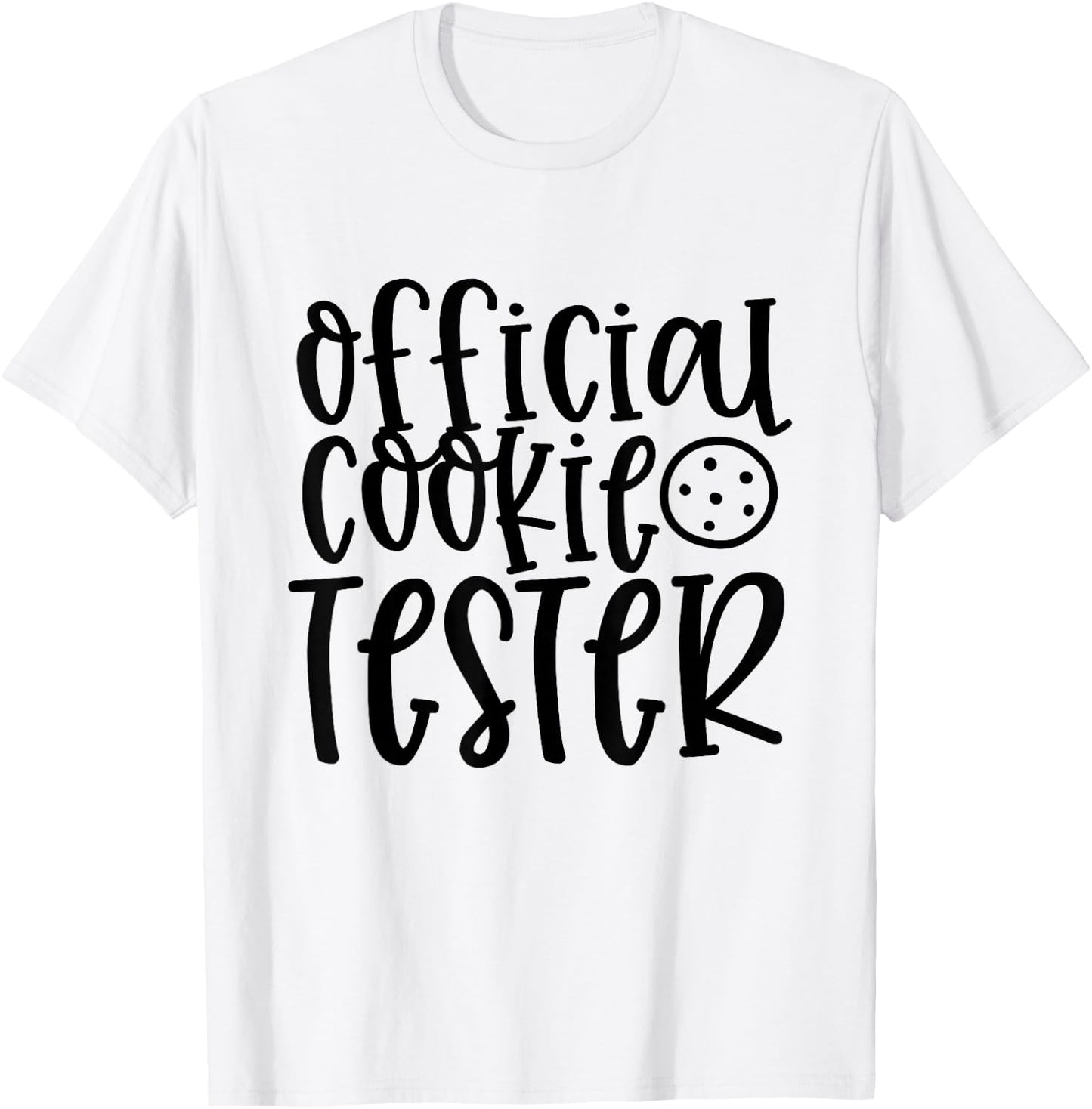 Official Cookie Tester Funny Christmas Xmas T-Shirt - T-Shirt | White