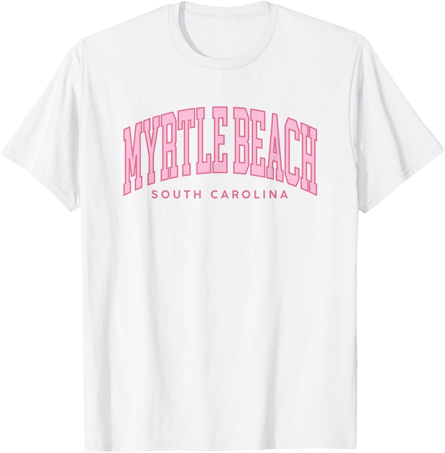 Retro Myrtle Beach South Carolina beach girls summer T-Shirt - T-Shirt | White