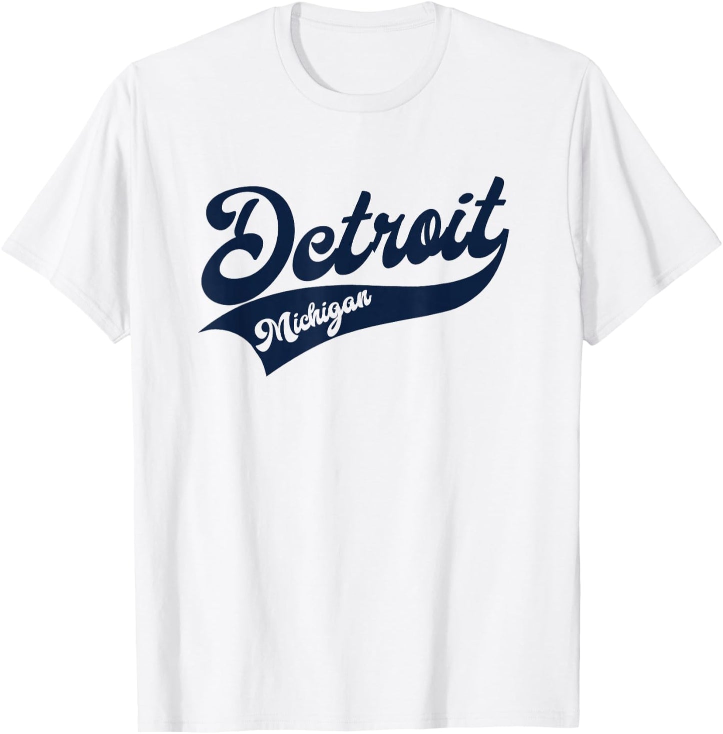 Detroit - Michigan Retro / Throwback Design - Classic T-Shirt - T-Shirt | White