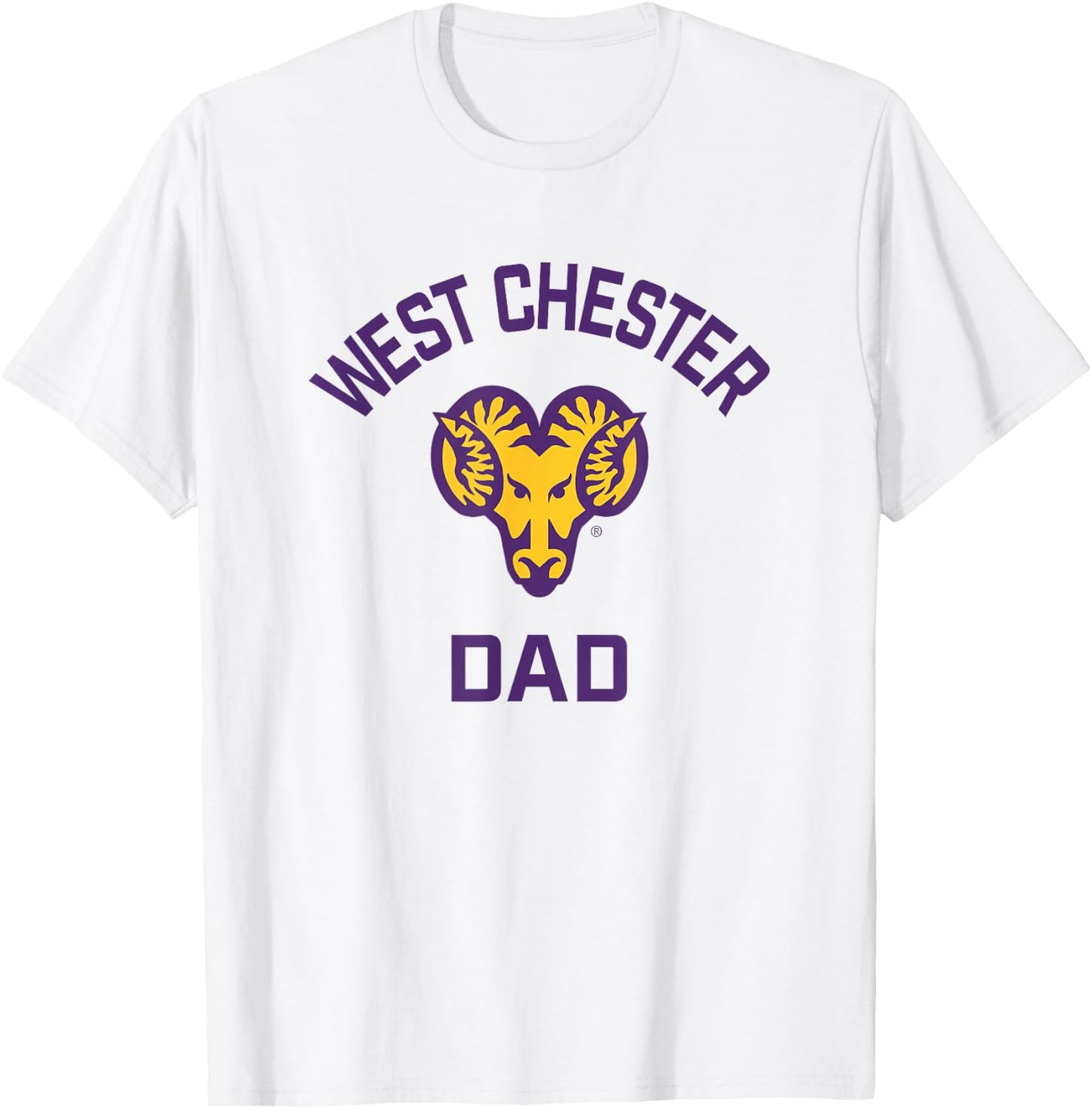 West Chester University Golden Rams Arched Dad T-Shirt - T-Shirt | White