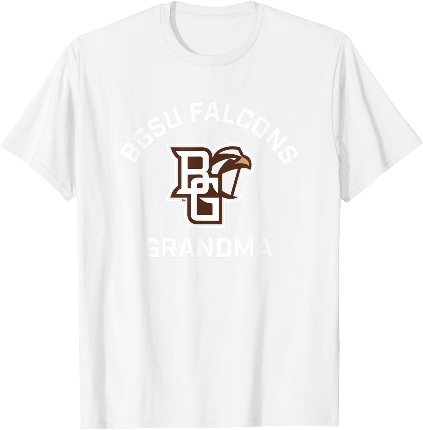 Campus Lab BGSU Falcons Orange -Adults Short Sleeve , Small T-Shirt - T-Shirt | White