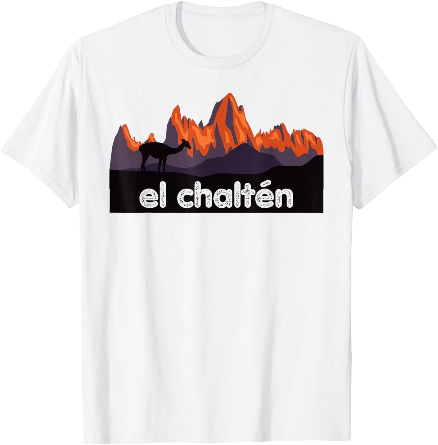 Mt. FITZ ROY Mountain Range, EL CHALTEN T-Shirt - T-Shirt | White