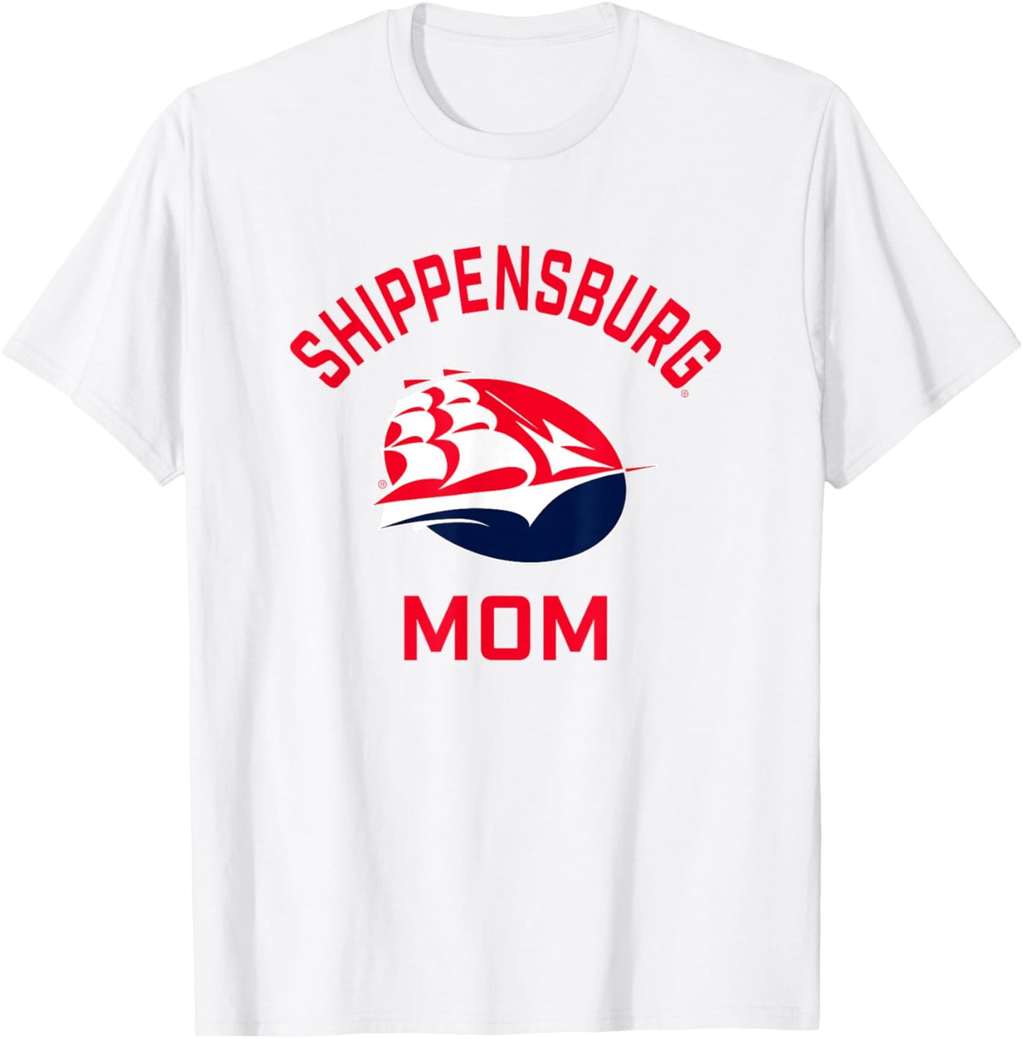 Shippensburg University Raiders Arched Mom T-Shirt - T-Shirt | White