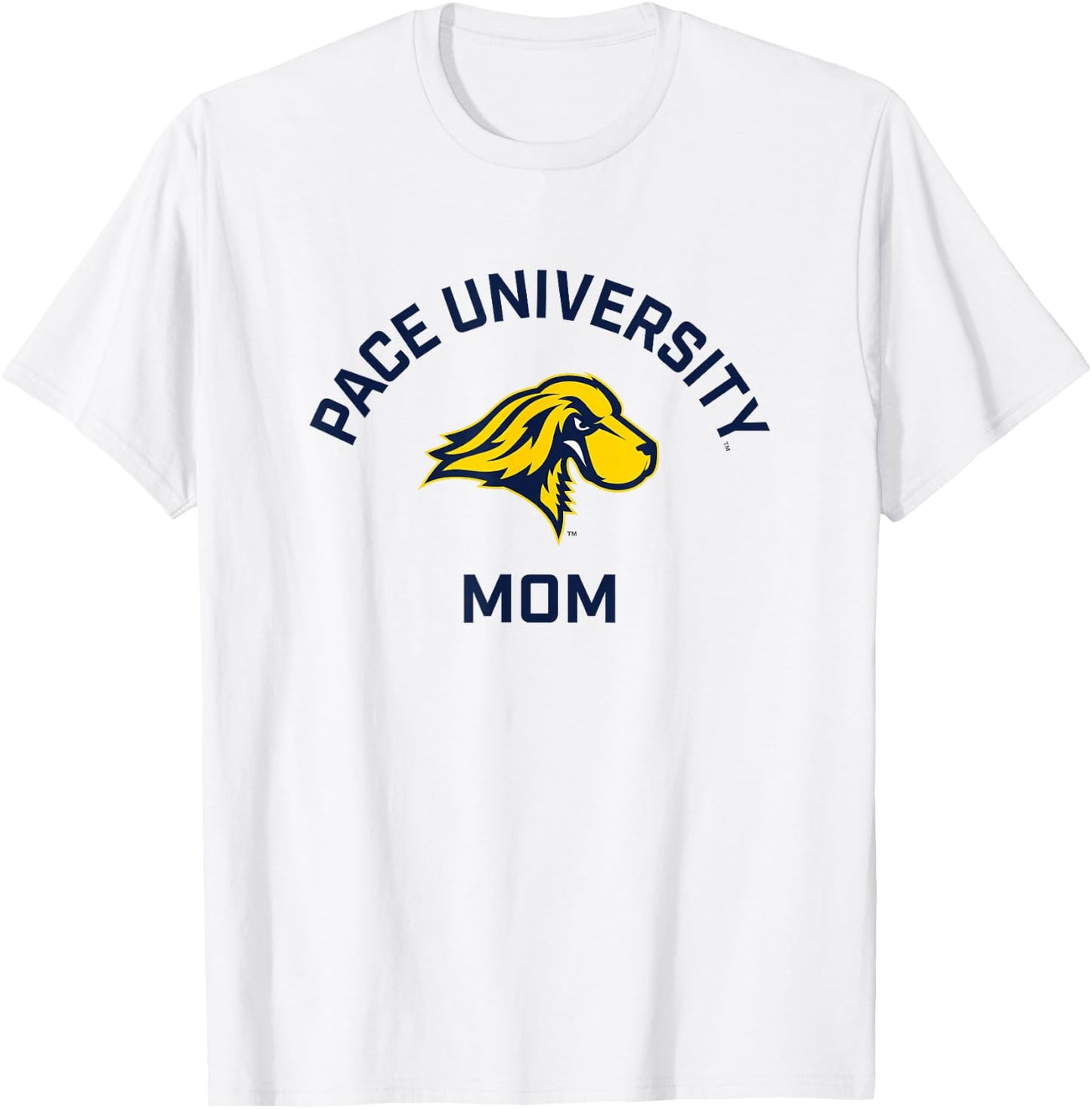 Pace University Setters Arched Mom T-Shirt - T-Shirt | White