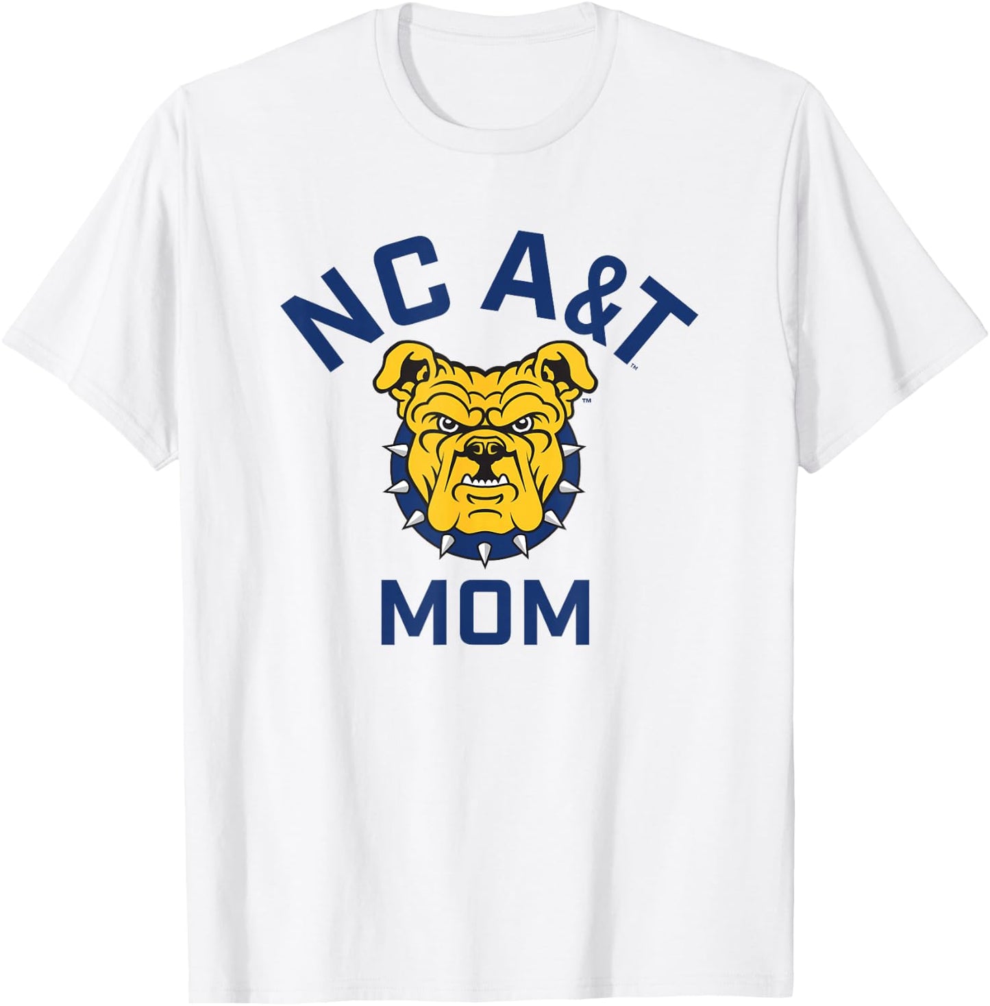 North Carolina A&T State University Aggies Arched Mom T-Shirt - T-Shirt | White