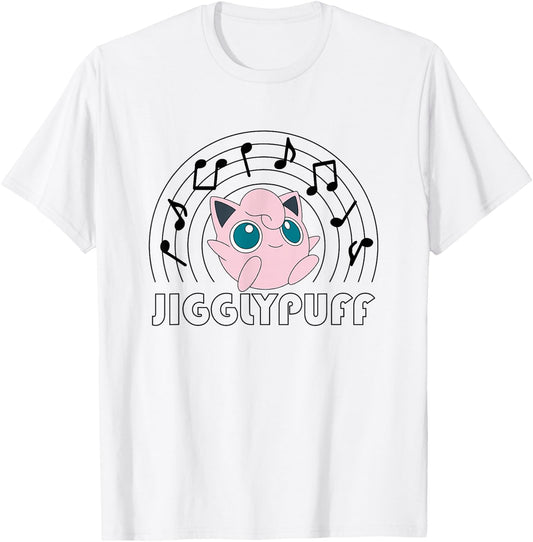 Pokémon - Jiggly Puff Music Notes T-Shirt - T-Shirt | White