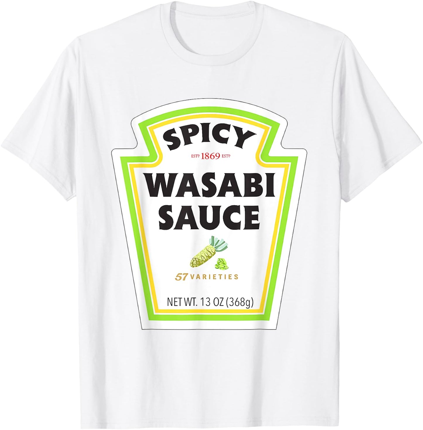 Spicy Wasabi Sauce Halloween Costume Matching Couples Group T-Shirt - T-Shirt | White
