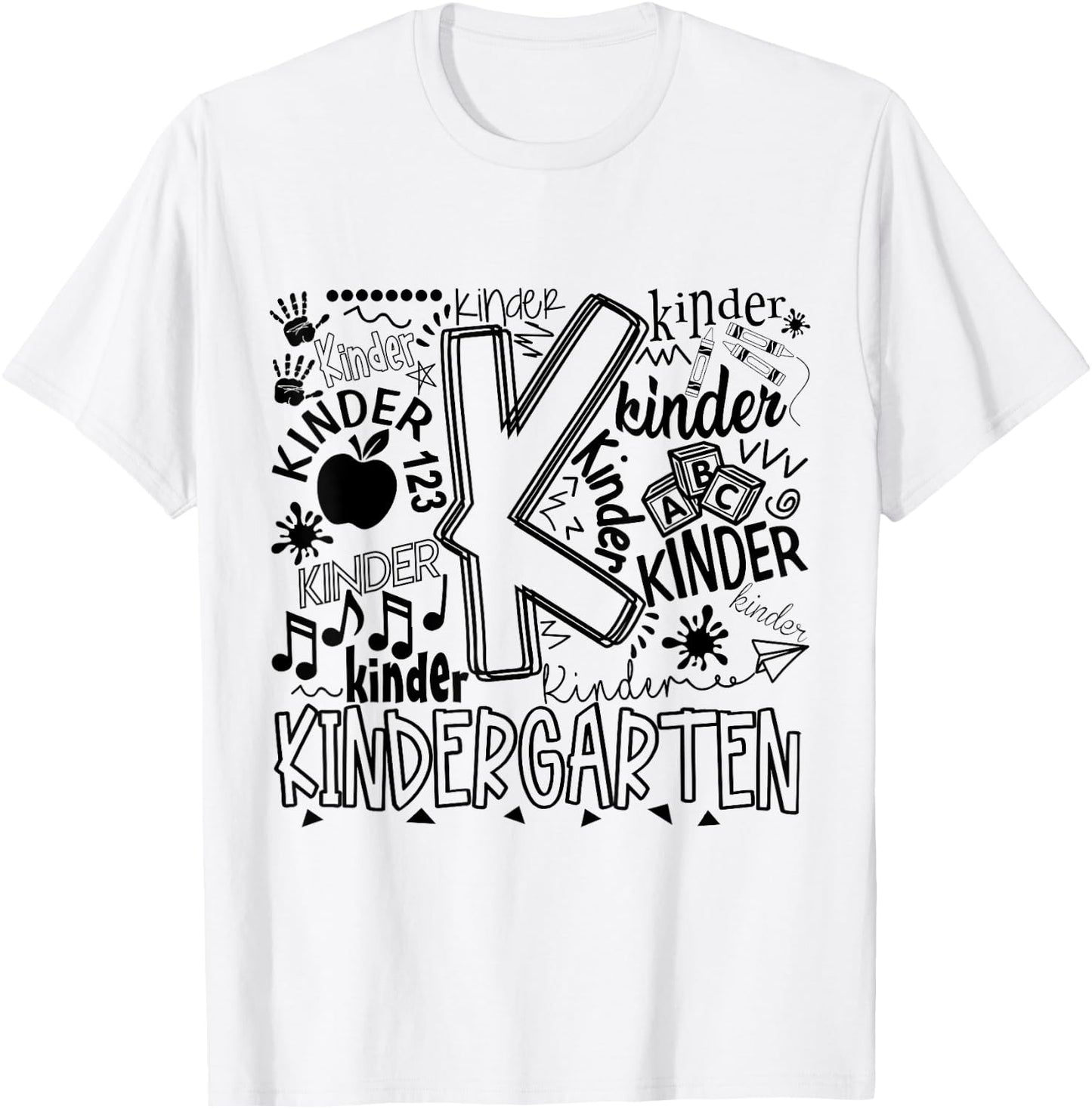Nursery Typography Back To School Gift T-Shirt - T-Shirt | White