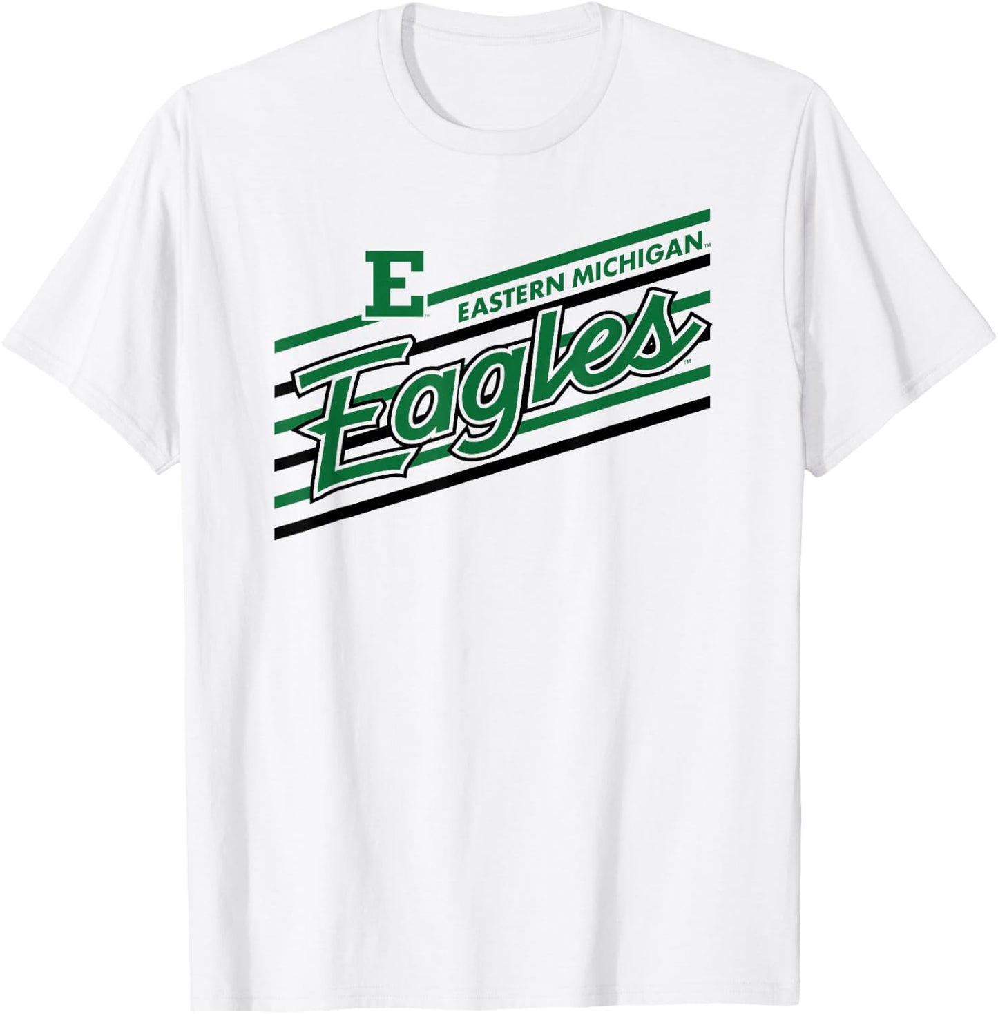 Eastern Michigan Eagles Retro Performer White T-Shirt - T-Shirt | White