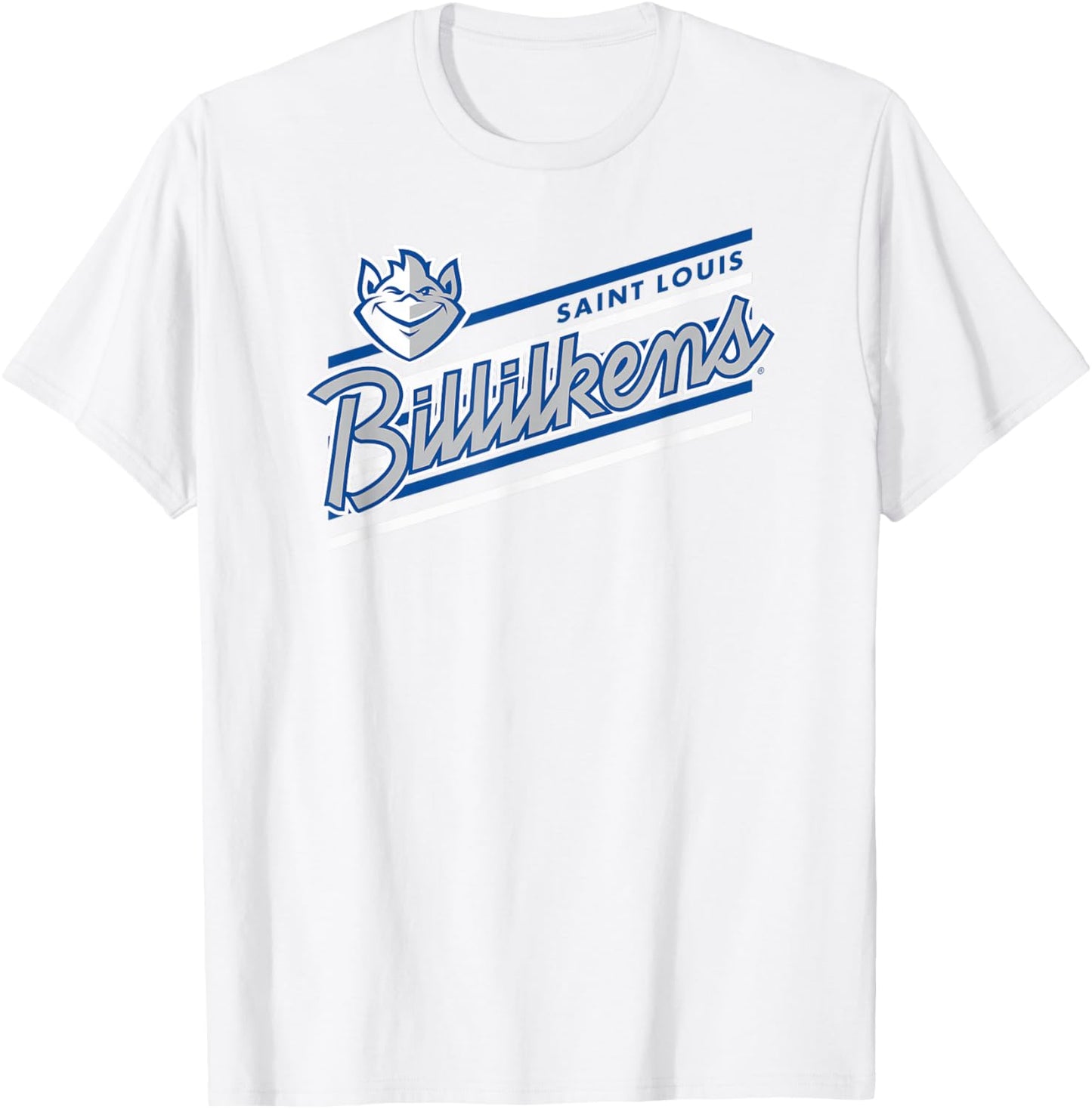 St. Louis University Billikens Retro Performer Gray T-Shirt - T-Shirt | White