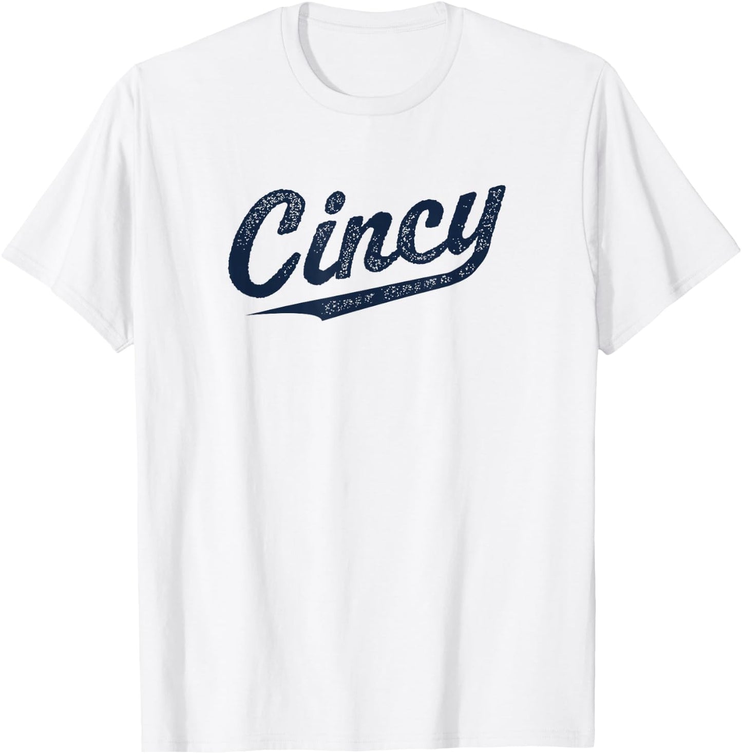 Retro Cincy Cincinnati Ohio vintage cursive script throwback T-Shirt - T-Shirt | White