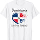 Soy Dominicana Hasta La Tambora Dominican Republic Flag T-Shirt - T-Shirt | White