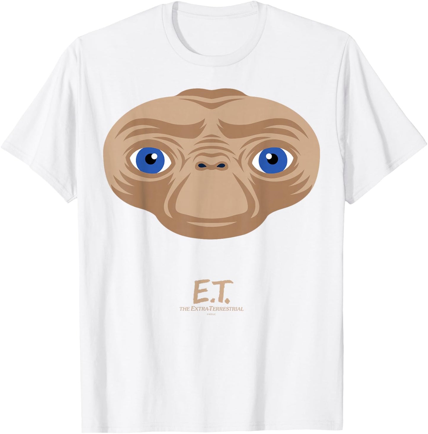 E.T. the Extra-Terrestrial Big Face Stylized T-Shirt - T-Shirt | White