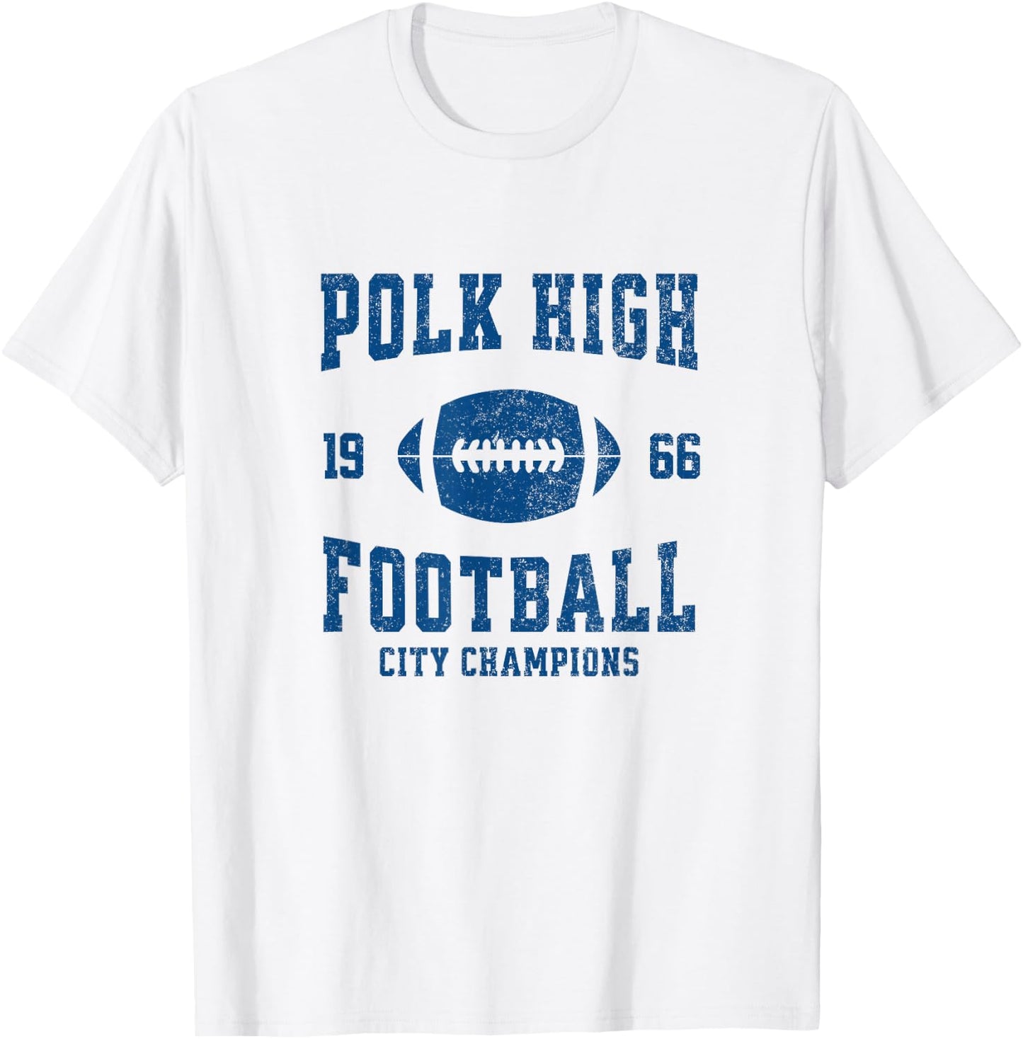 Polk High Football City Champions 1966 - vintage design T-Shirt - T-Shirt | White