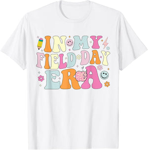 in My Field Day Era Funny Teacher Kids Cute Groovy Field Day T-Shirt - T-Shirt | White
