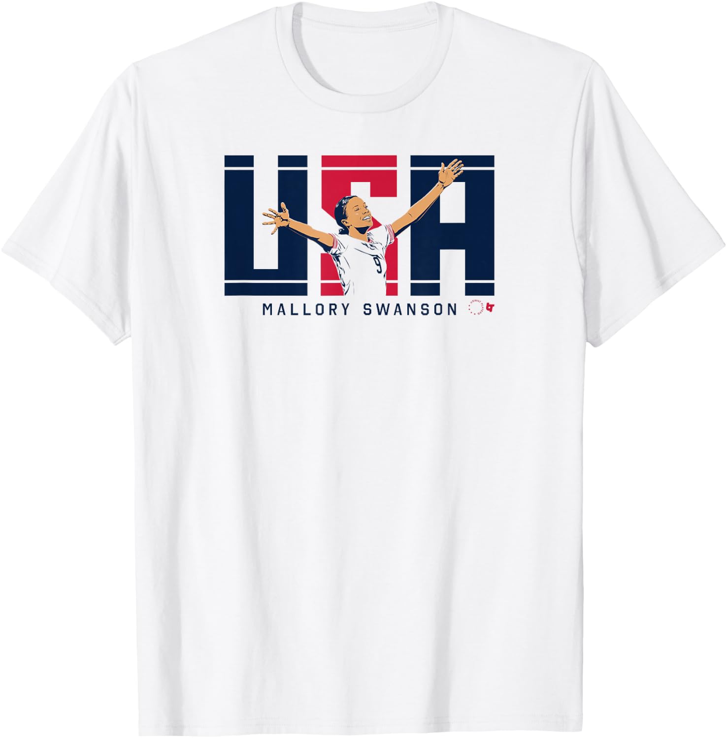 Mallory Swanson - USA - United States Women's Soccer T-Shirt - T-Shirt | White