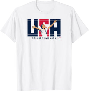 Mallory Swanson - USA - United States Women's Soccer T-Shirt - T-Shirt | White