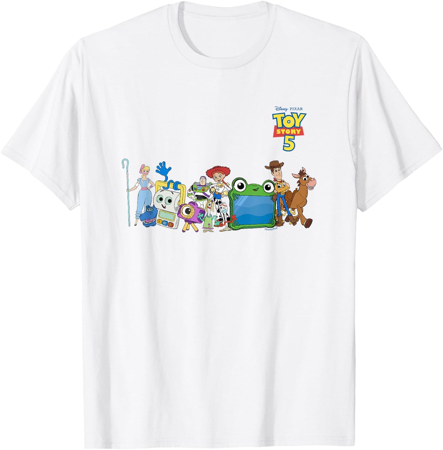 Disney Pixar Toy Story 5 Characters Group Photo T-Shirt - T-Shirt | White