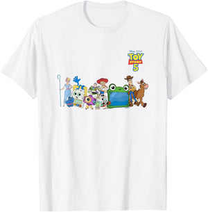 Disney Pixar Toy Story 5 Characters Group Photo T-Shirt - T-Shirt | White