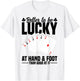 Hand and Foot Playing Cards Game Set Partner Hand Foot T-Shirt - T-Shirt | White