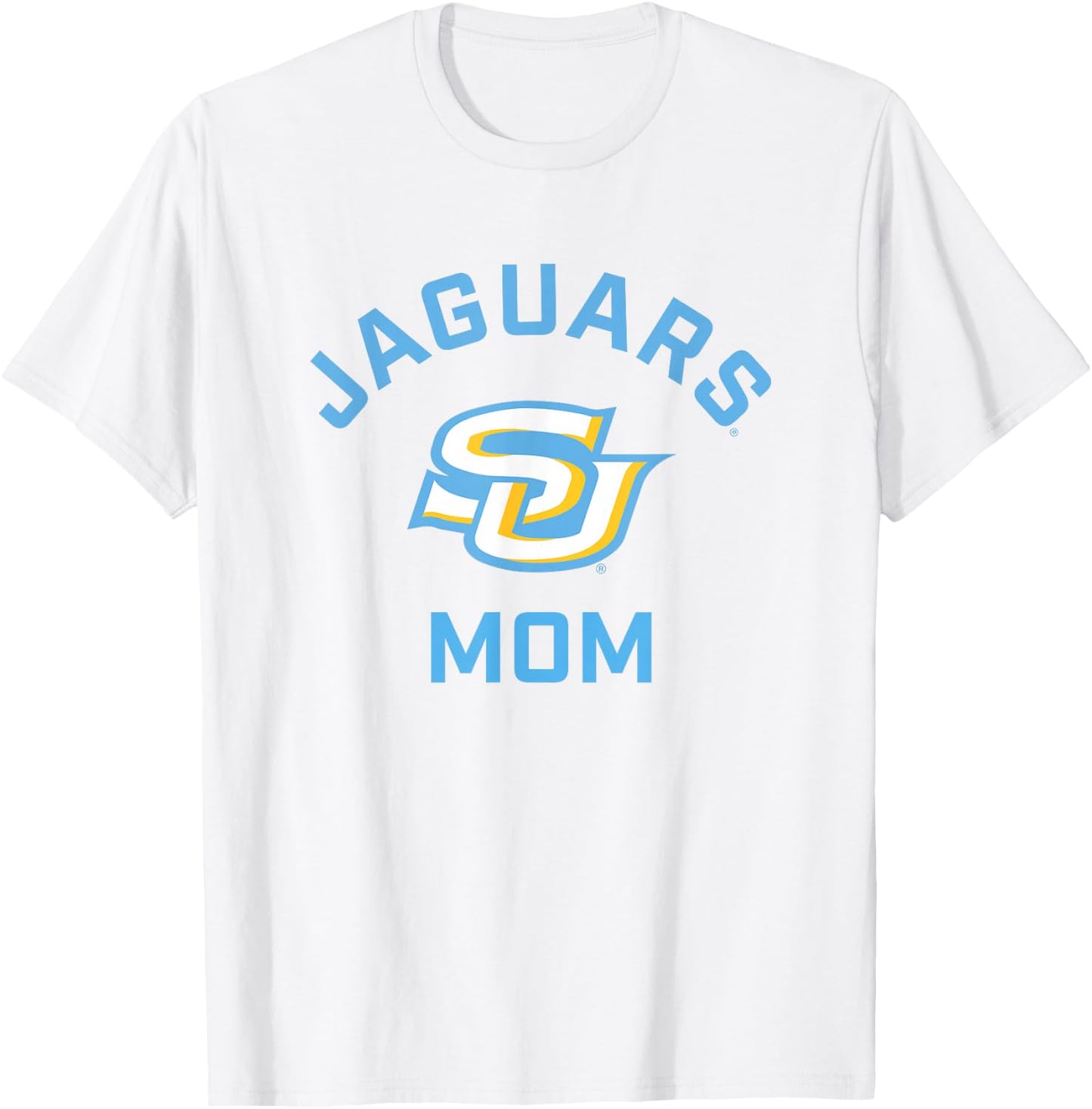 Southern University Jaguars Arched Mom T-Shirt - T-Shirt | White