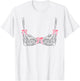 Graphic Lingerie Bra T-Shirt - T-Shirt | White