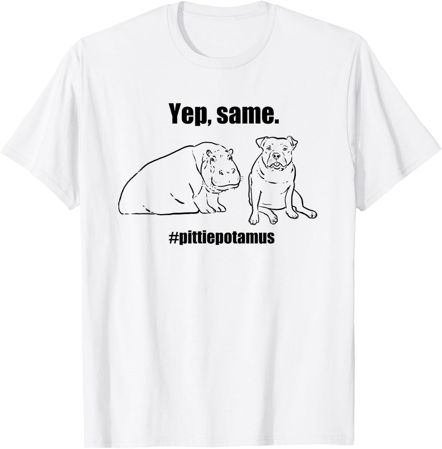 Original Sock Dogs, Pittiepotamus, Funny Pitbull, Pittie Lovers -Adult T-Shirt - T-Shirt | White