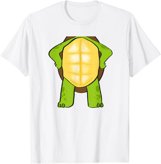 Easy Turtle Halloween Costume - Cute Tortoise Outfit T-Shirt - T-Shirt | White