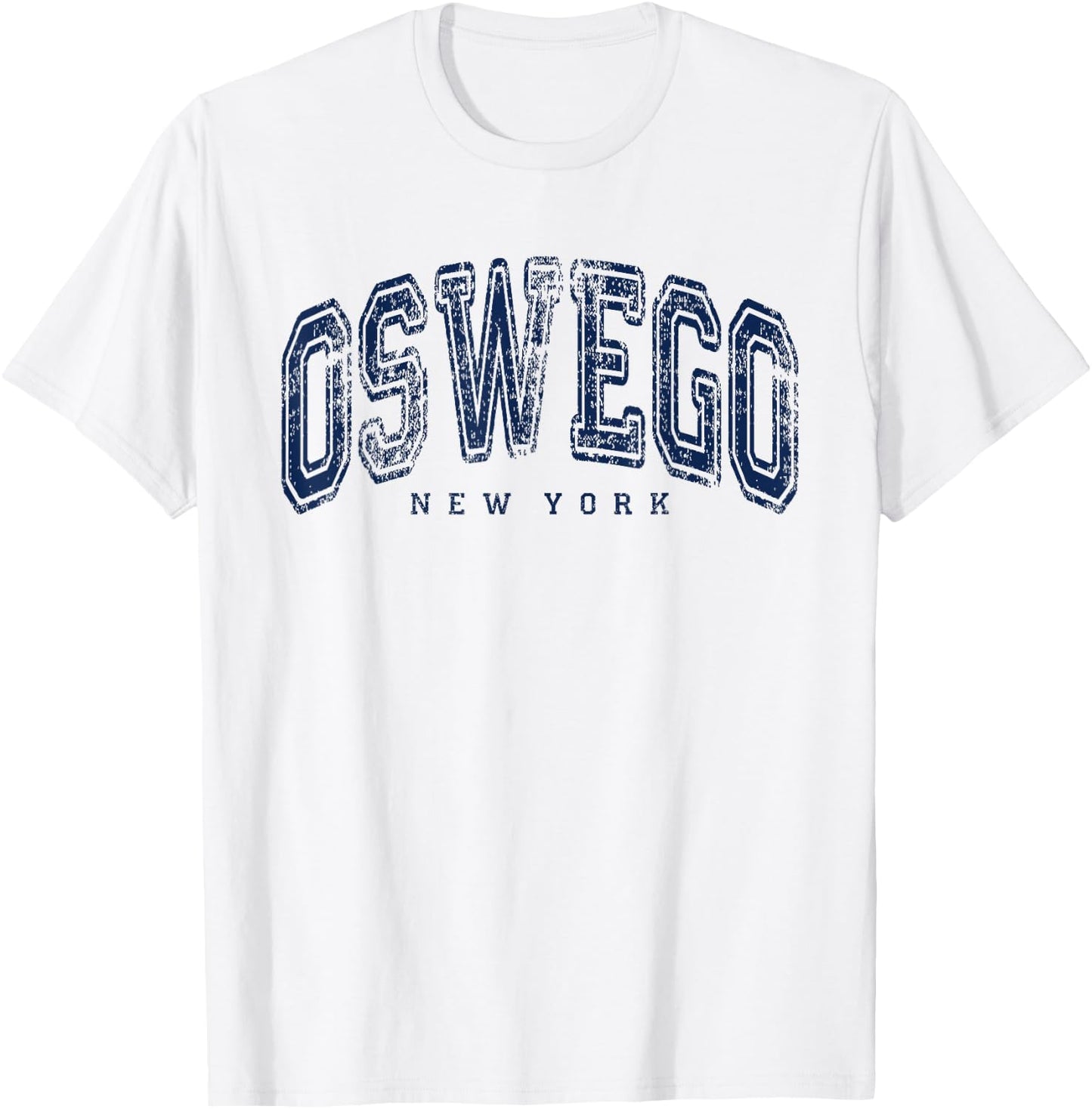 Oswego New York Vintage Retro US City State NY Travel T-Shirt - T-Shirt | White
