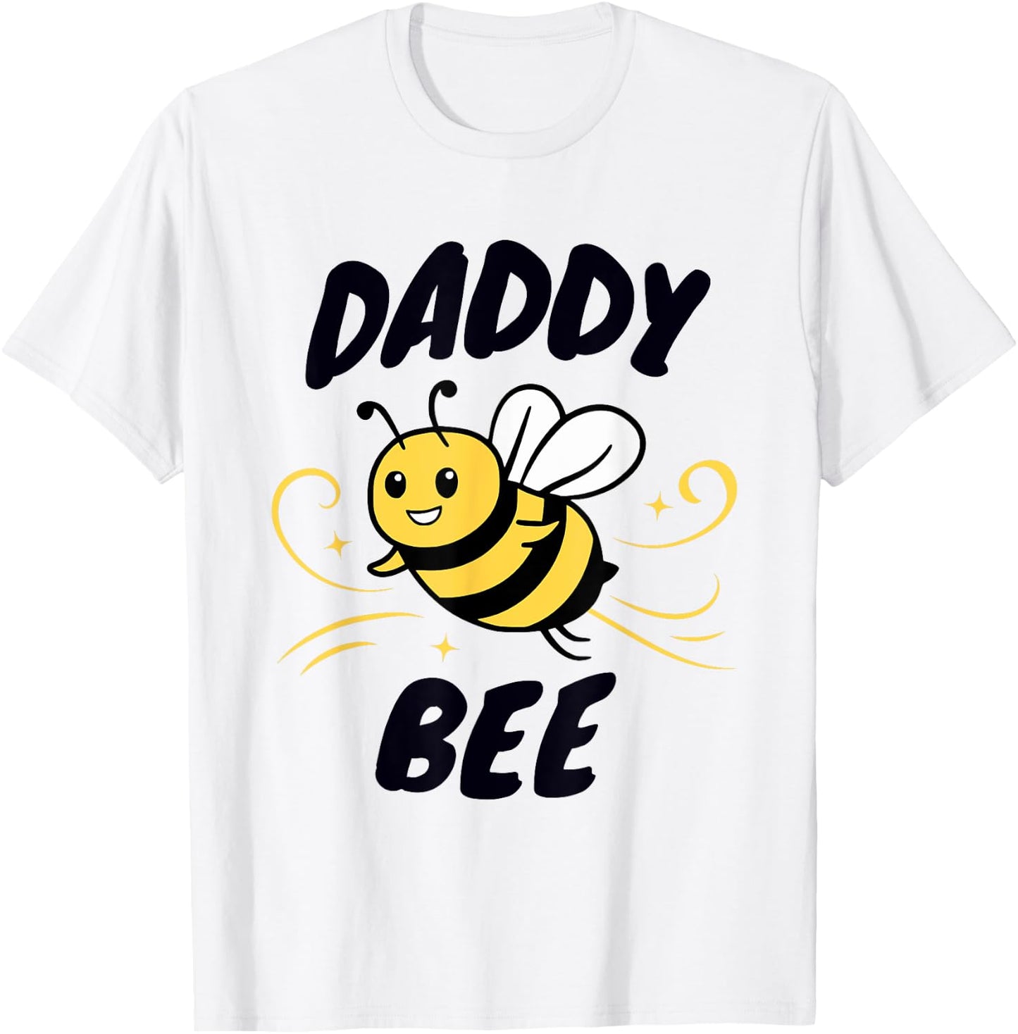 Family Bee Shirts Dad Daddy Bee Themed Birthday Party T-Shirt - T-Shirt | White