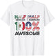 Mexican American Patriot USA Grown Mexico US Flag T-Shirt - T-Shirt | White