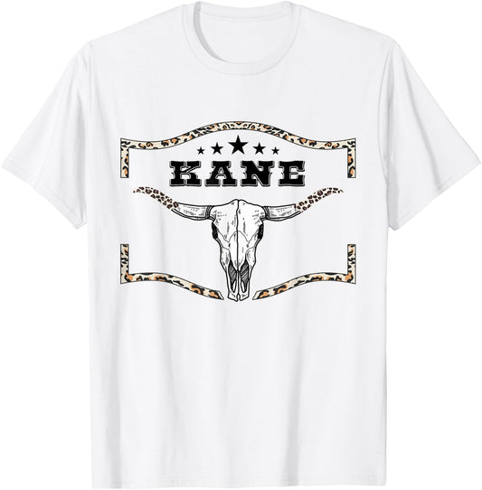 I Love Kane Personalized Retro Vintage Pattern First Name T-Shirt - T-Shirt | White