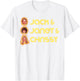 Jack & Janet & Chrissy Three's Company Roommate Faces Retro T-Shirt - T-Shirt | White