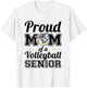 Proud Mom Of A Volleyball Senior 2025 T-Shirt - T-Shirt | White