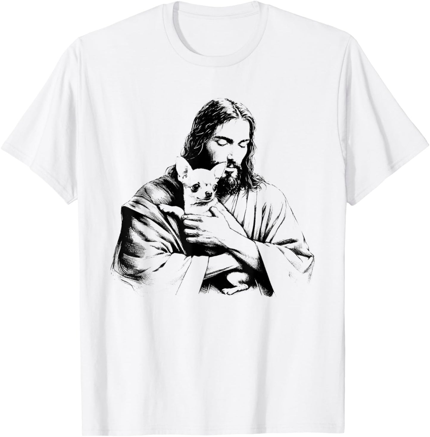 Jesus Chihuahua Dog - Funny Christian Religious Dog Lover T-Shirt - T-Shirt | White