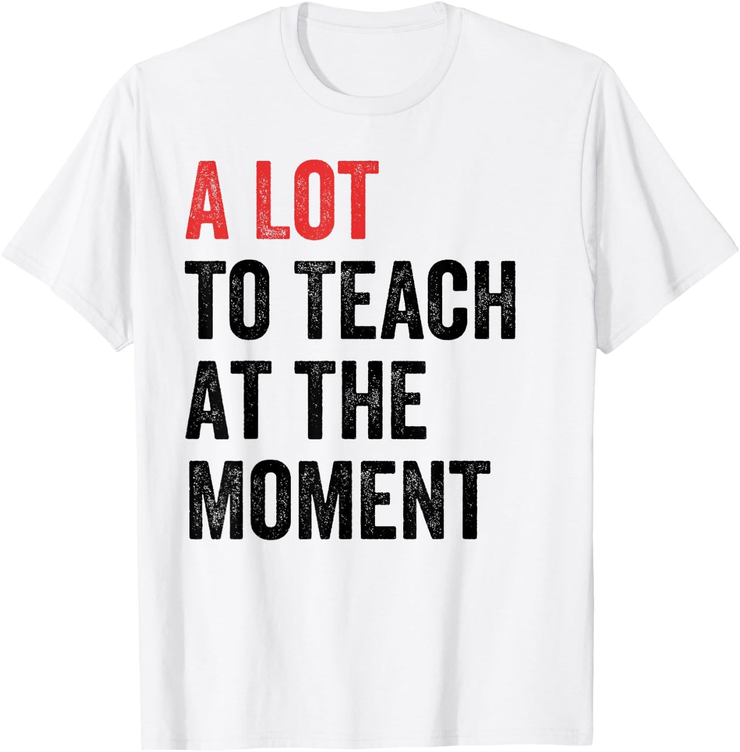 A Lot to Teach at the Moment Women's Men's Teacher T-Shirt - T-Shirt | White
