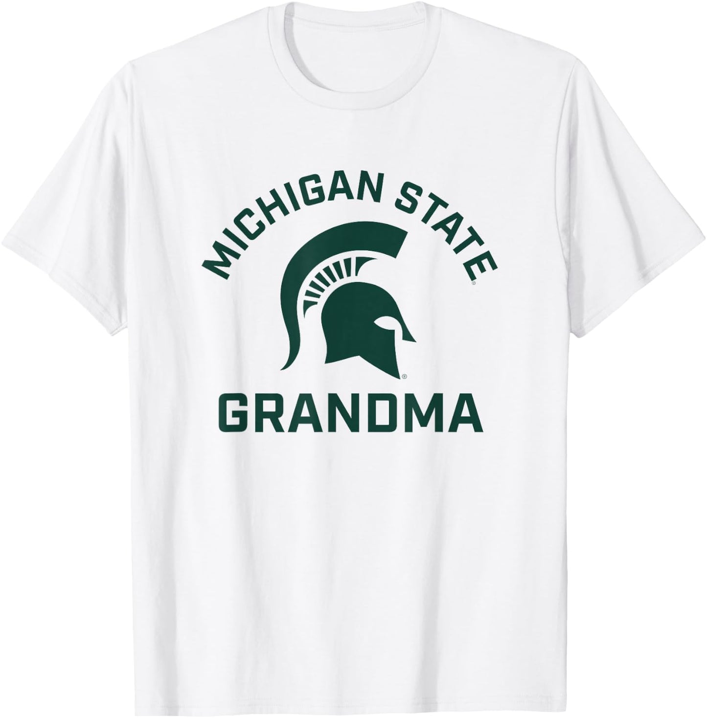 Michigan State MSU Spartans Arched Grandma T-Shirt - T-Shirt | White
