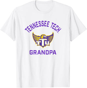Tennessee Tech Golden Eagles Arched Grandpa T-Shirt - T-Shirt | White