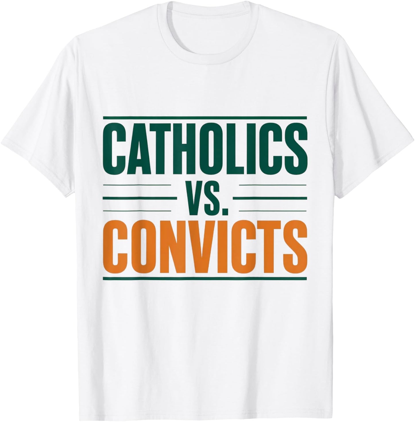 Classic Catholics vs Convicts 1988 T-Shirt - T-Shirt | White