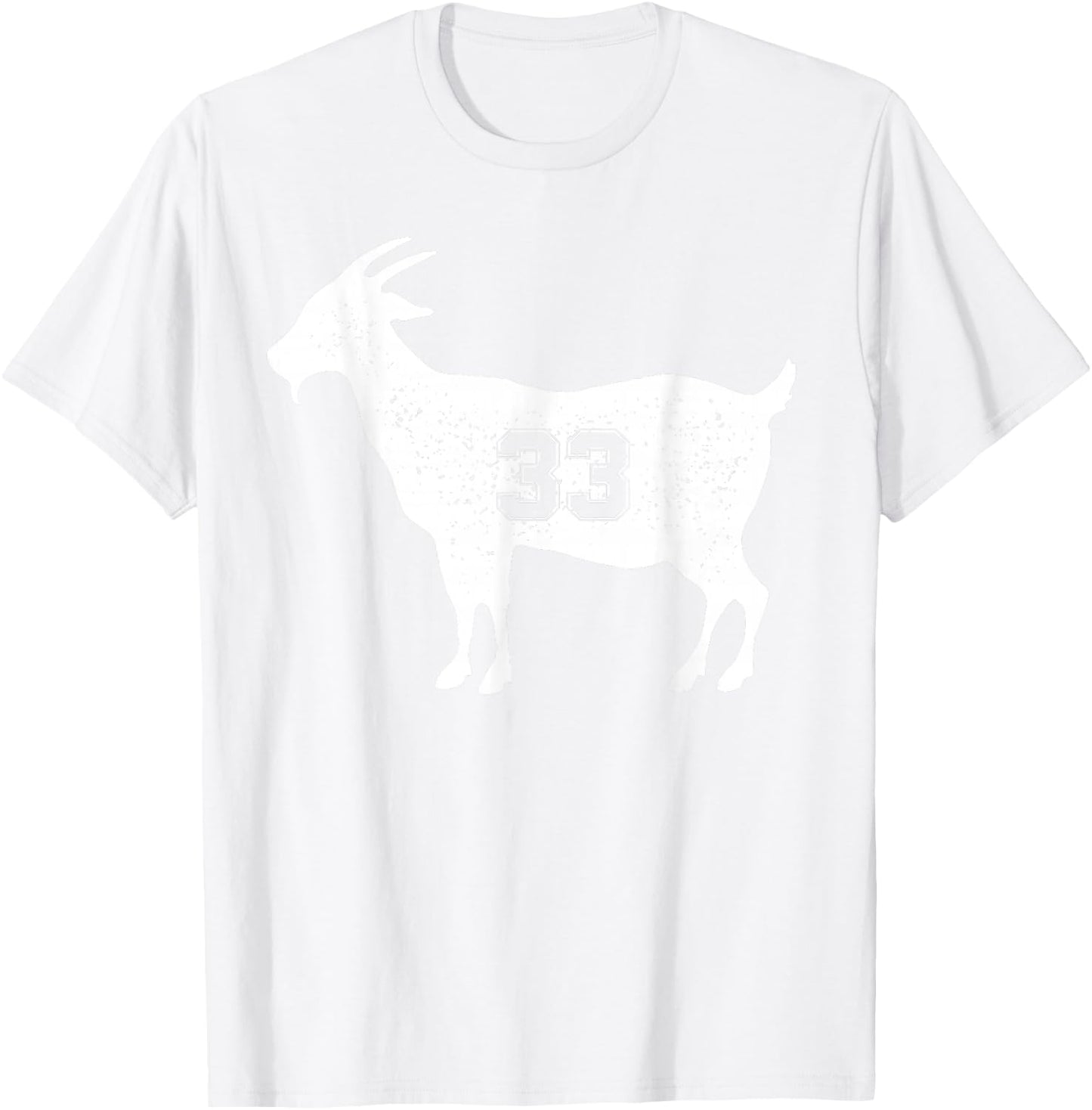 Vintage Distressed Goat 33 Apparel Goat 33 T-Shirt - T-Shirt | White