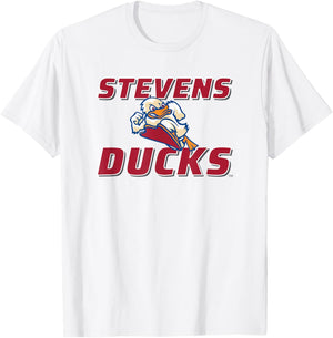 Stevens Institute of Technology Stevens Ducks Logo T-Shirt - T-Shirt | White