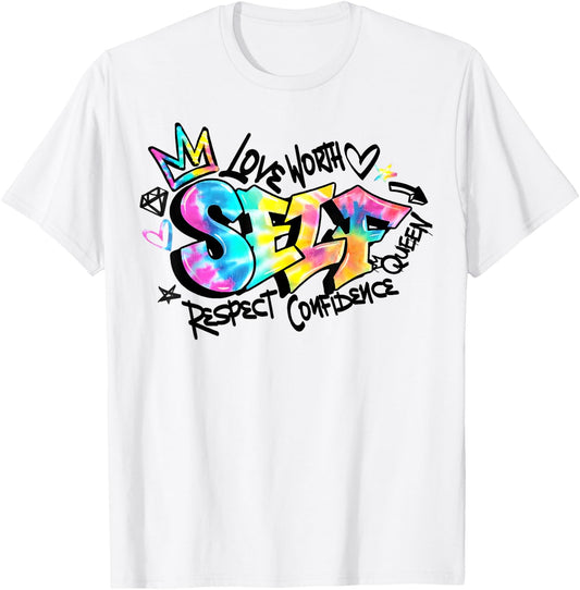 Self Love Self Respect Self Worth T-Shirt - T-Shirt | White