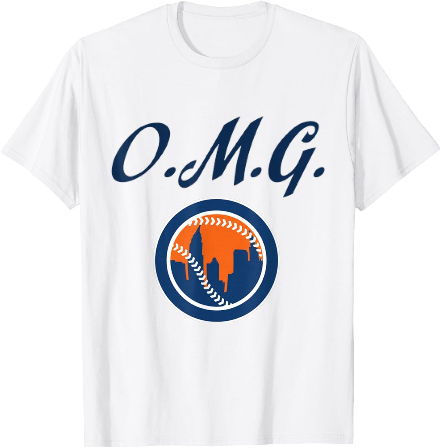 Baseball OMG T-Shirt - T-Shirt | White