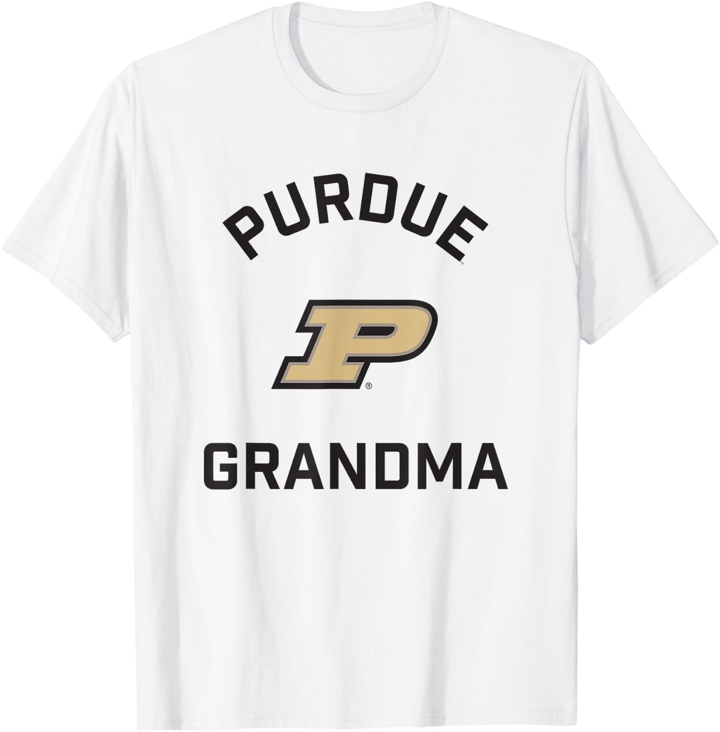 Purdue University Boilermakers Arched Grandma T-Shirt - T-Shirt | White