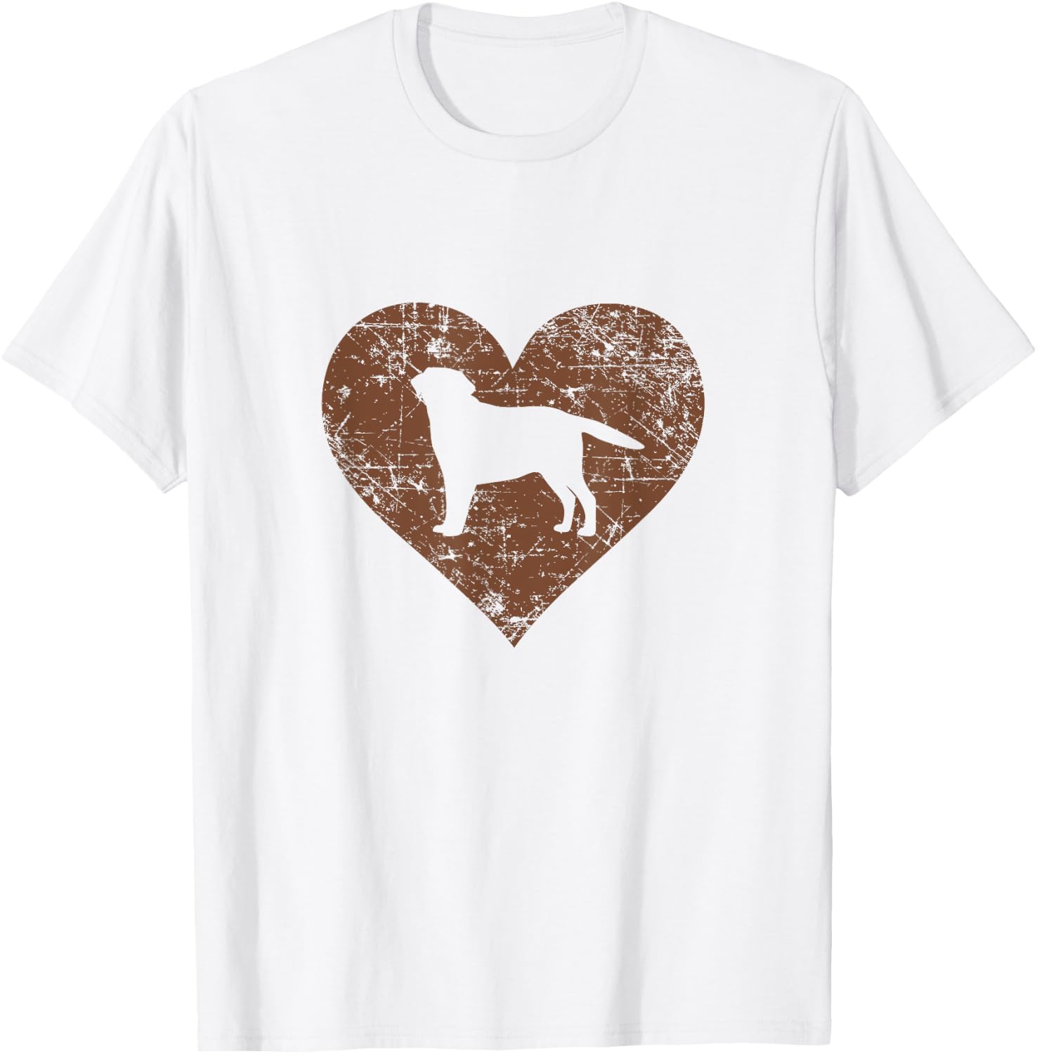 I Love Labrador Shirt Funny Cute Chocolate Dog Owner Gift T-Shirt - T-Shirt | White